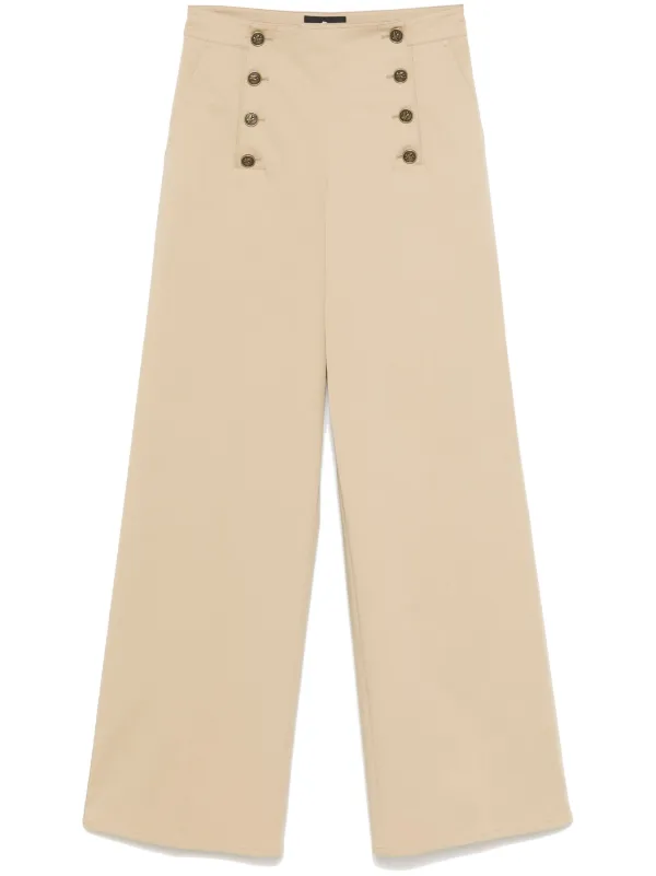 Etro Panel-detail Trousers in Neutrals