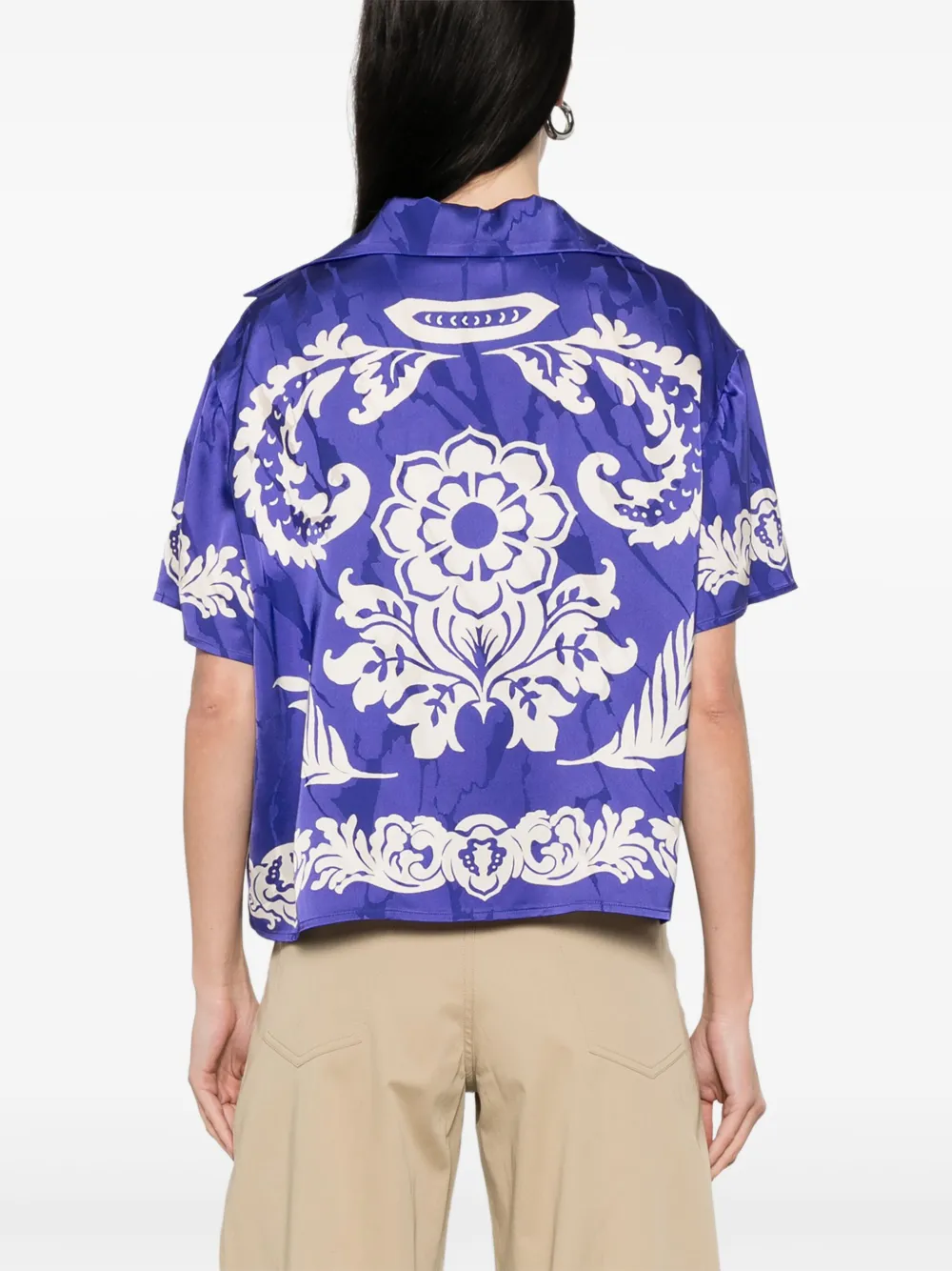 ETRO Blouse met bloemenprint Blauw