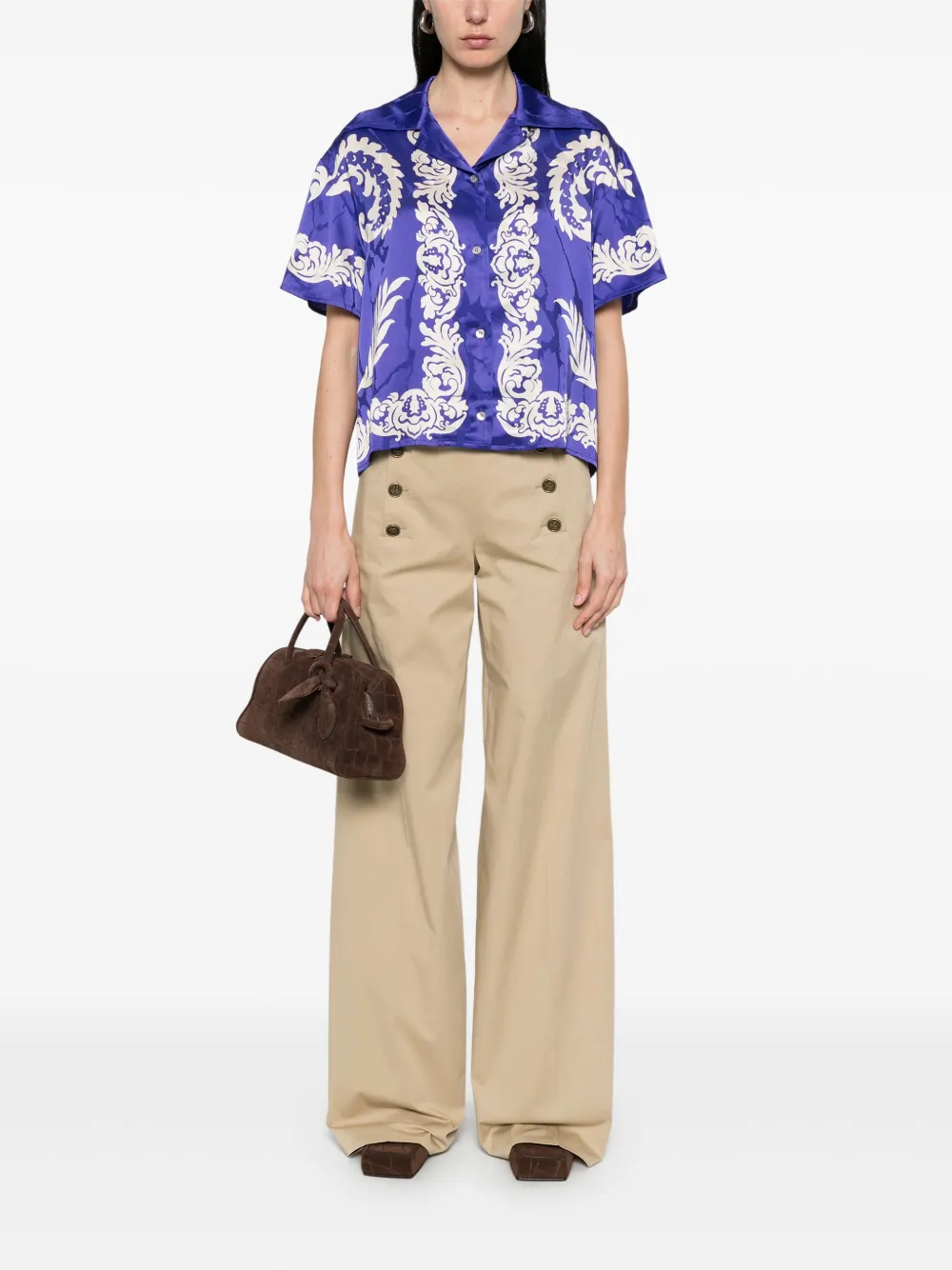 ETRO Blouse met bloemenprint - Blauw