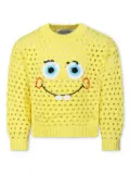 Stella McCartney Kids x SpongeBob SquarePants open-knit sweater - Yellow