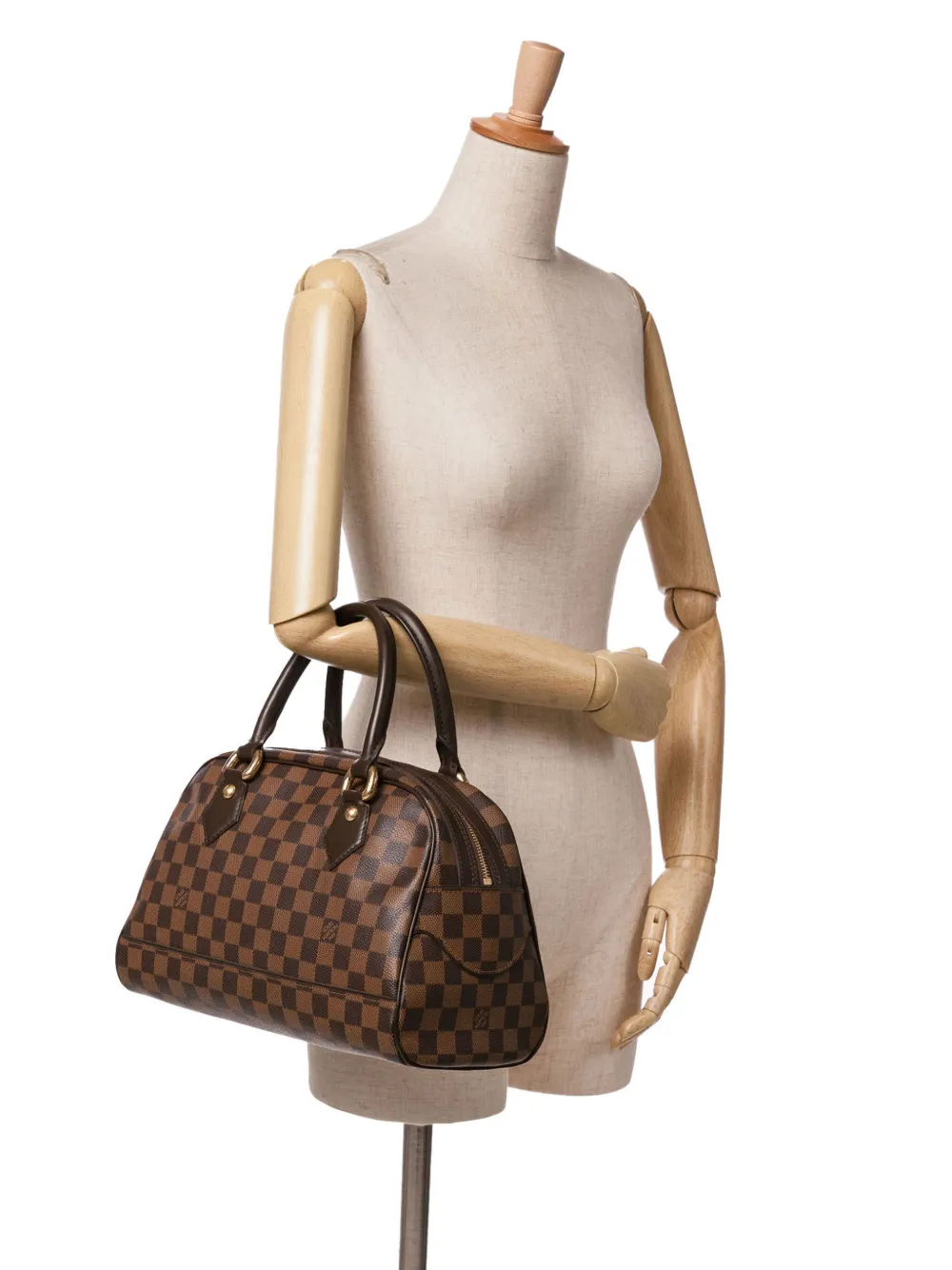 Louis Vuitton Pre-Owned 2010 Damier Ebene Duomo handbag - Bruin