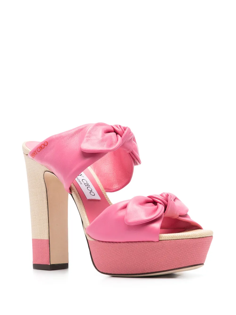 Jimmy Choo Pre-Owned 120 mm Rua muiltjes - Roze