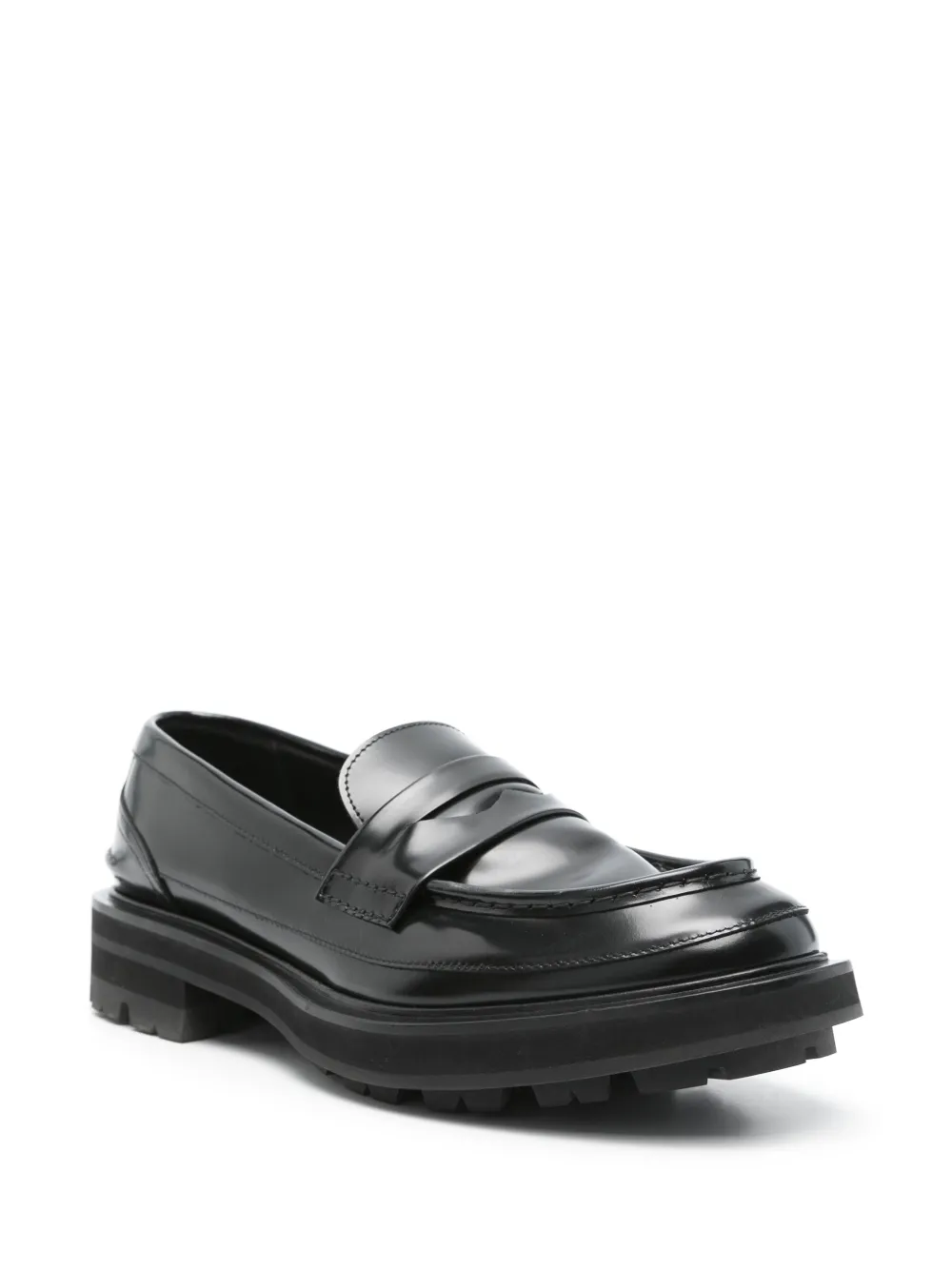 Alexander McQueen Pre-Owned Leren loafers - Zwart