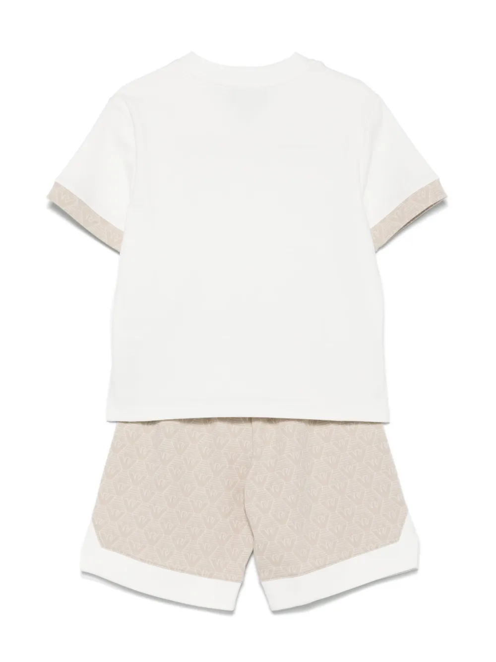 Emporio Armani Kids logo-jacquard shorts set | Boys Short Sets | Image 2