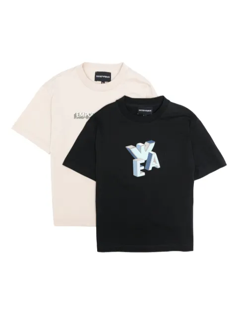 Emporio Armani Kids logo-print T-shirt (pack of two)