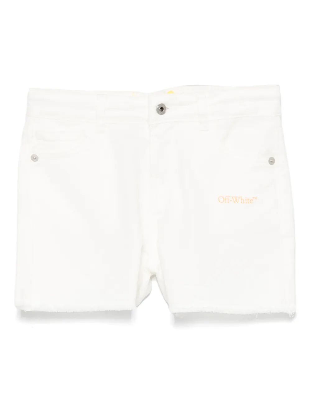 Off-White Kids Off Stamp ショートパンツ - ホワイト Off-White Kids Off Stamp ショートパンツ - ホワイト
