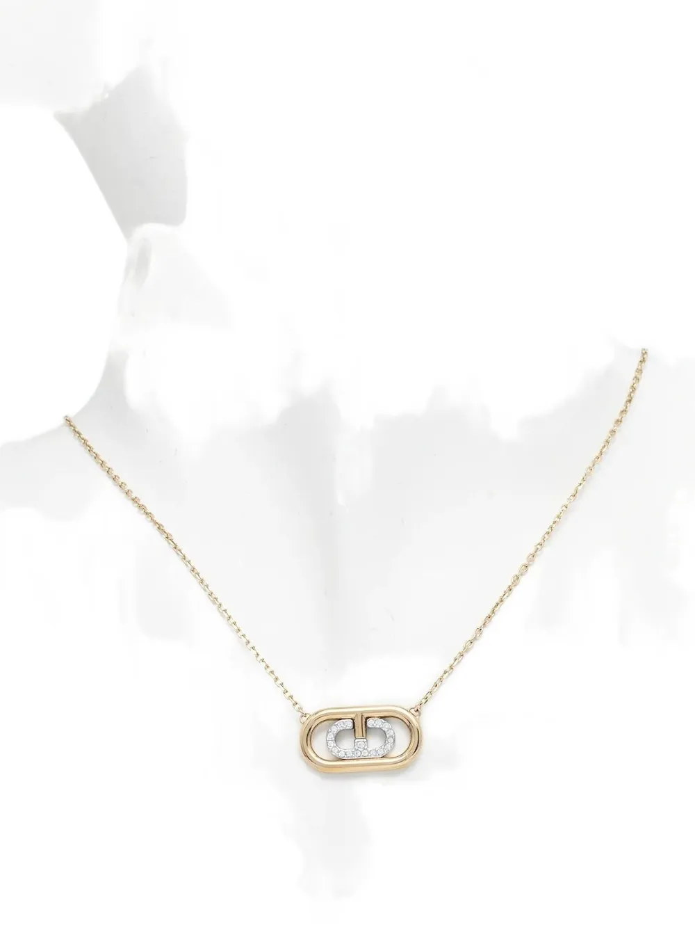 Furla chain crystal-embellished necklace - Goud