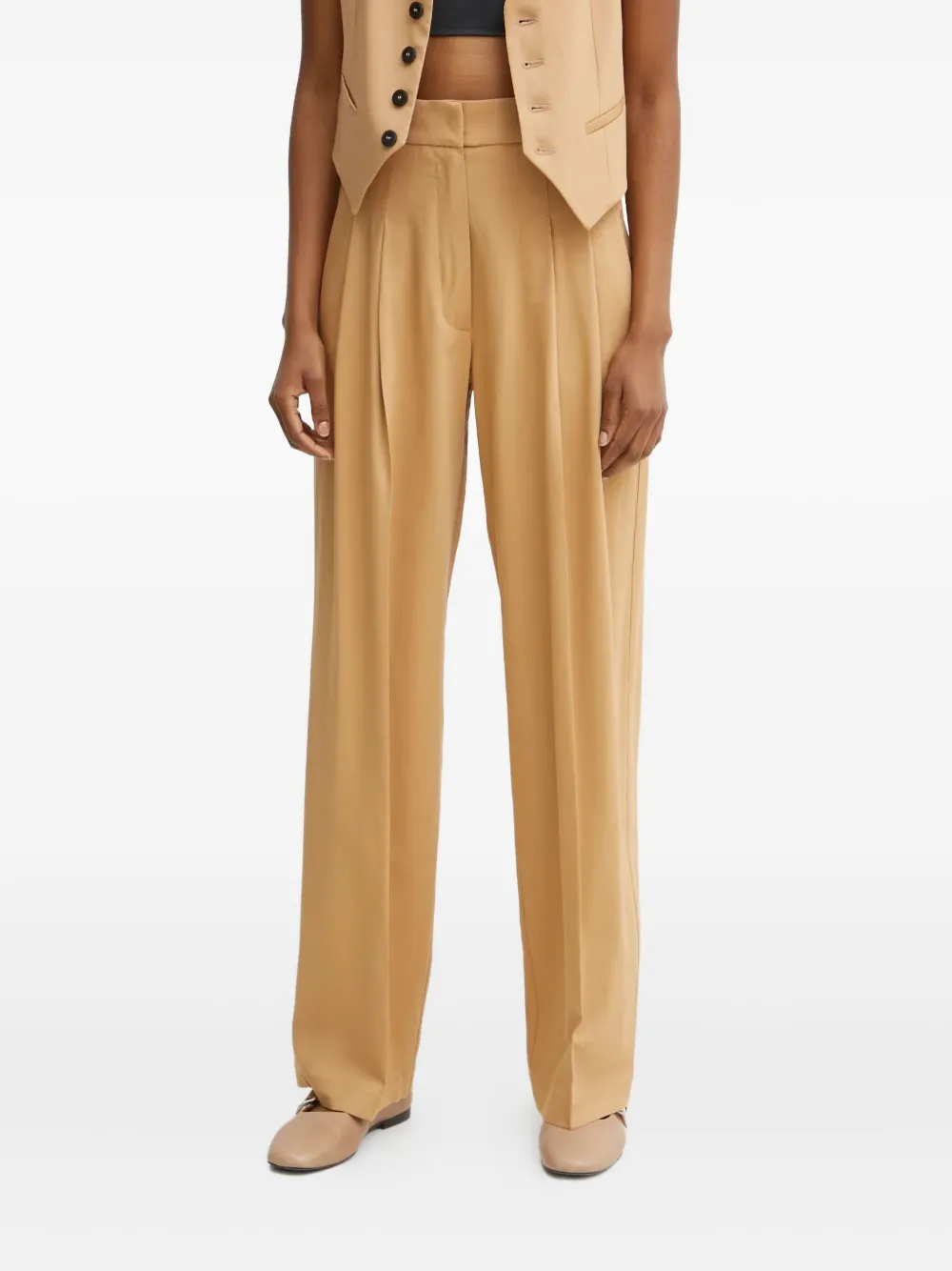 Forte Forte Pleated Trousers In Neutral
