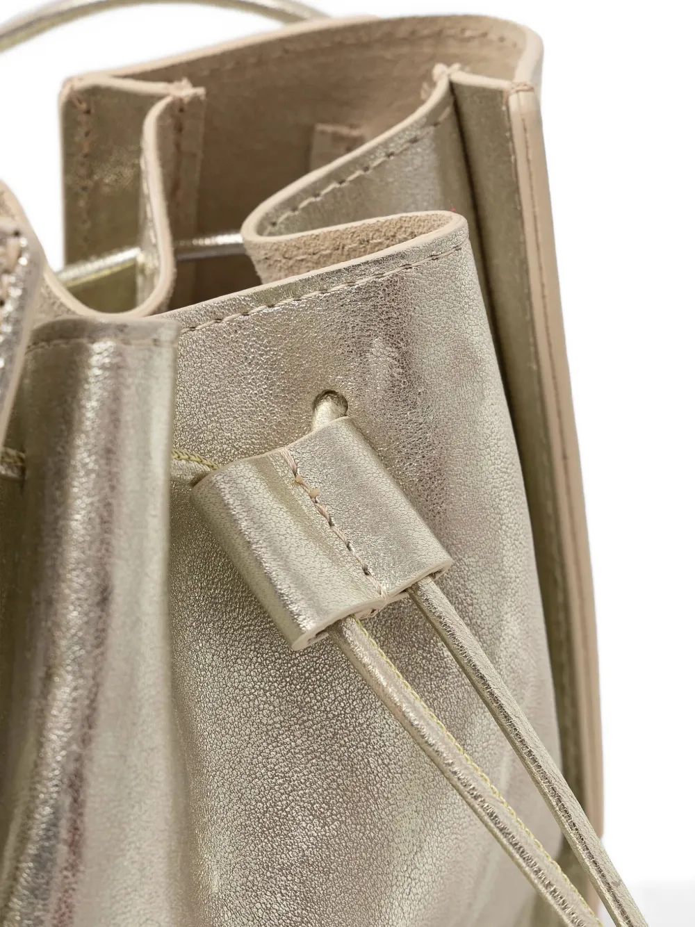 Forte Leren bucket-tas Goud