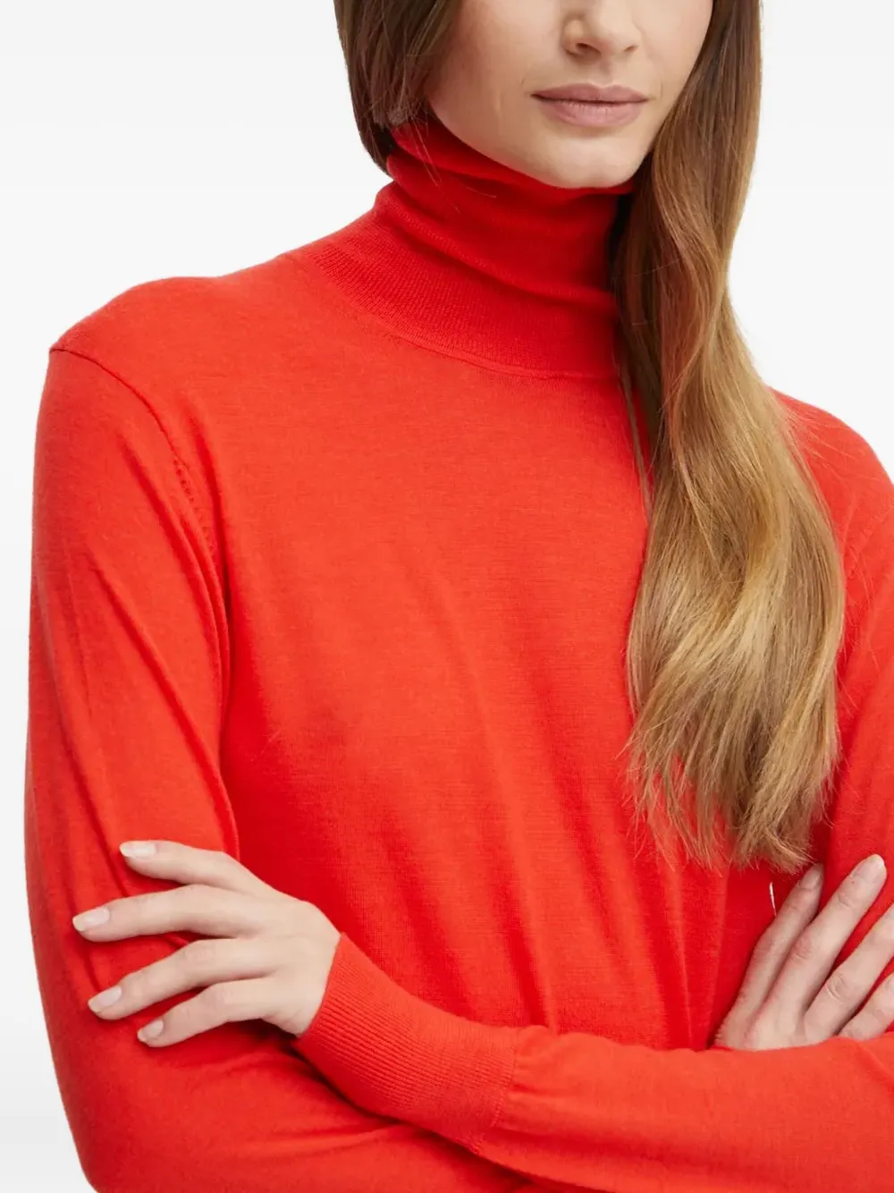 Forte Forte Turtleneck Long-sleeve Sweater In Red