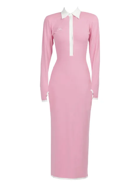 Rowen Rose long-sleeves jersey midi dress