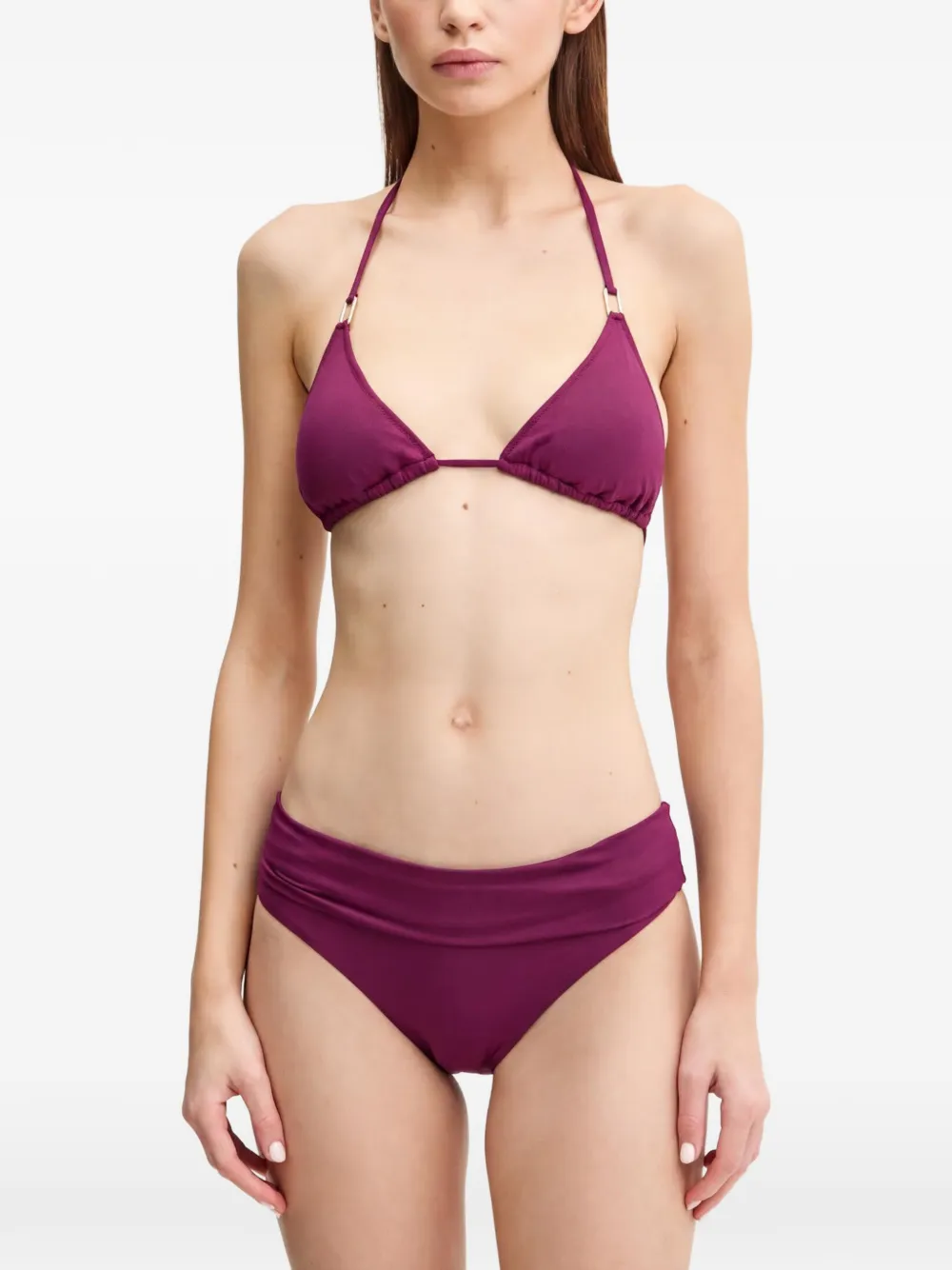 Melissa Odabash Slip bikini Brussels a vita alta - Viola