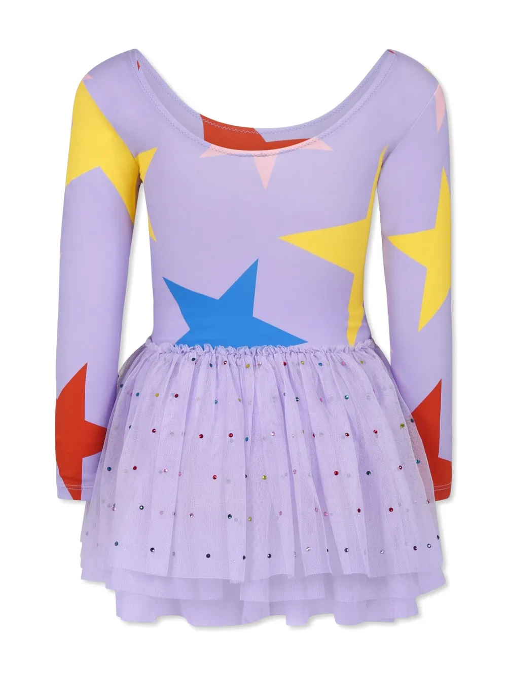 Stella McCartney Kids star-print dress - Paars