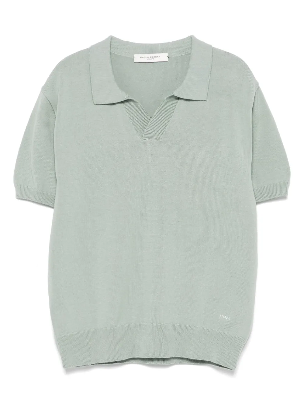 Paolo Pecora Kids cotton polo top | Green | Image 1