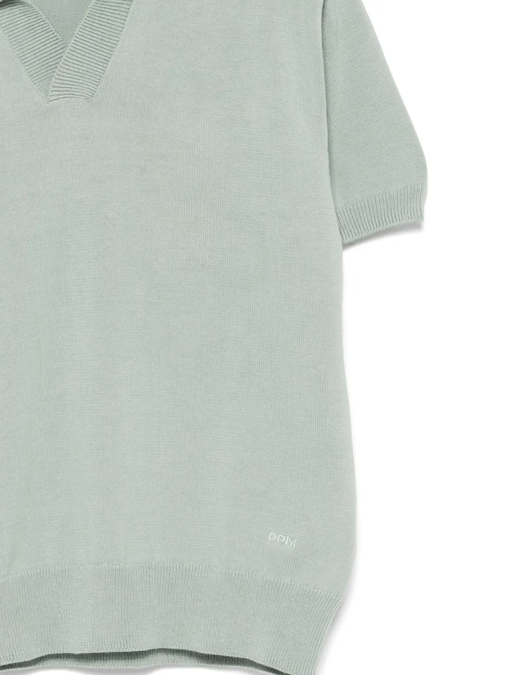 Paolo Pecora Kids Katoenen polotop Groen