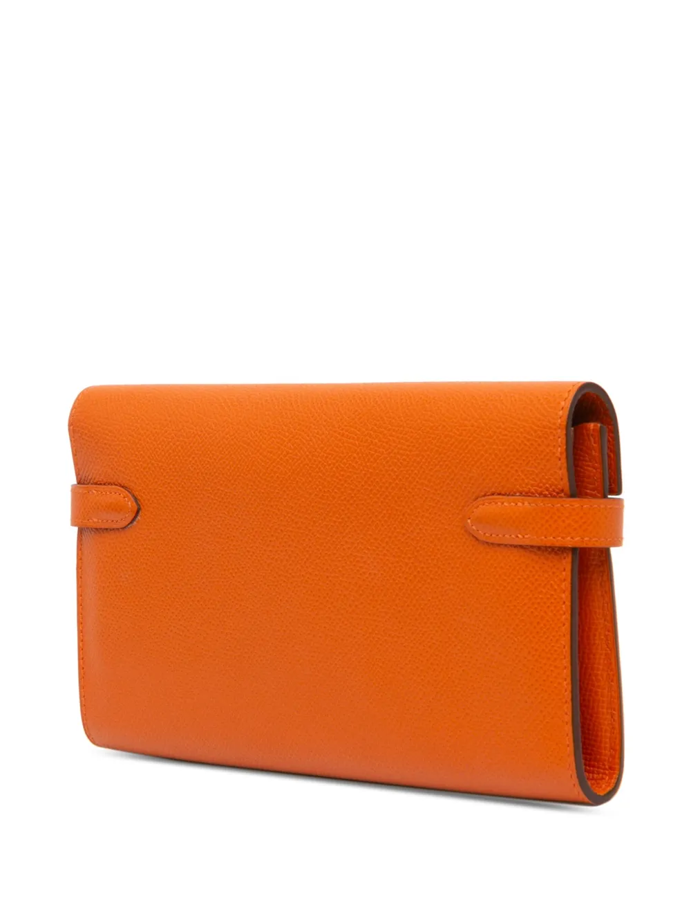 Hermès Pre-Owned 2010 Epsom Kelly Longue Wallet lange portemonnee - Oranje