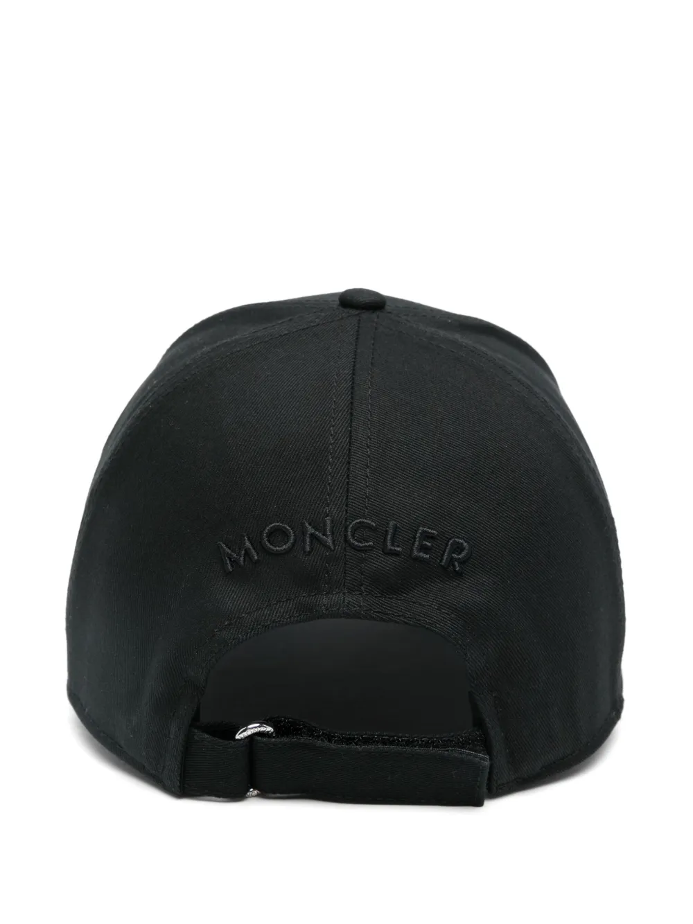 Moncler Honkbalpet met logopatch - Zwart