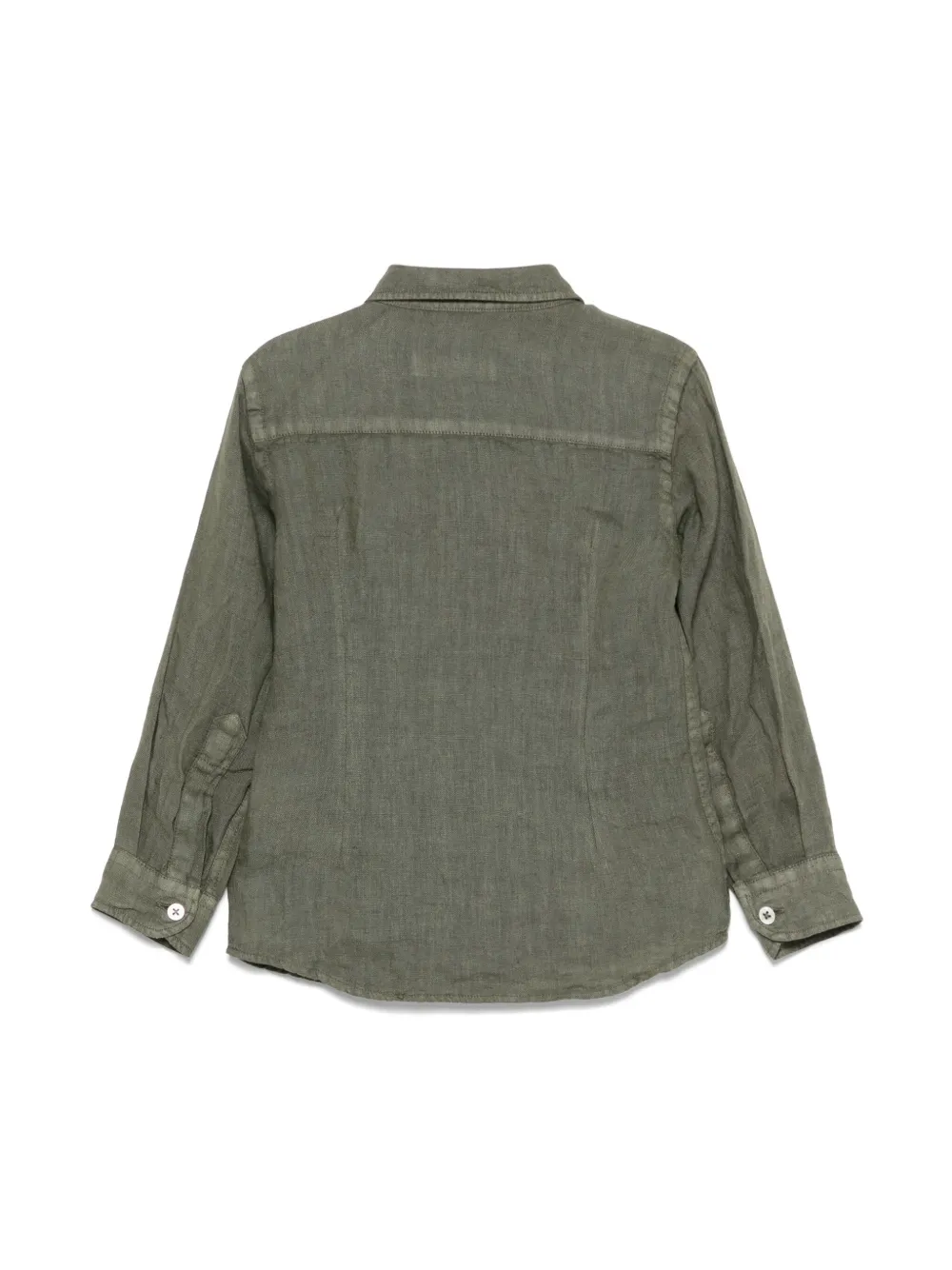 Paolo Pecora Kids Linnen shirt - Groen