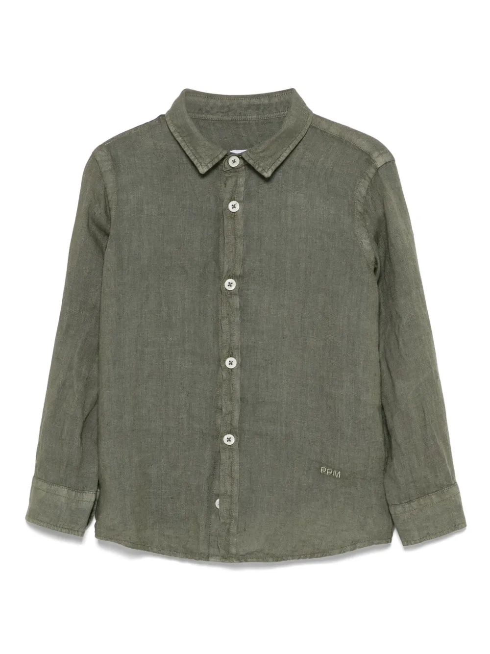Paolo Pecora Kids リネンシャツ - グリーン Paolo Pecora Kids リネンシャツ - グリーン