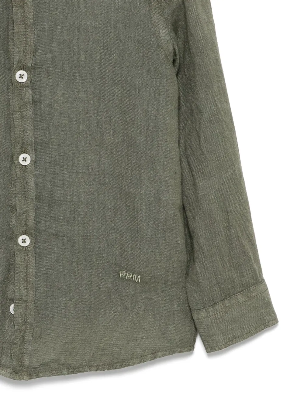 Paolo Pecora Kids Linnen shirt Groen