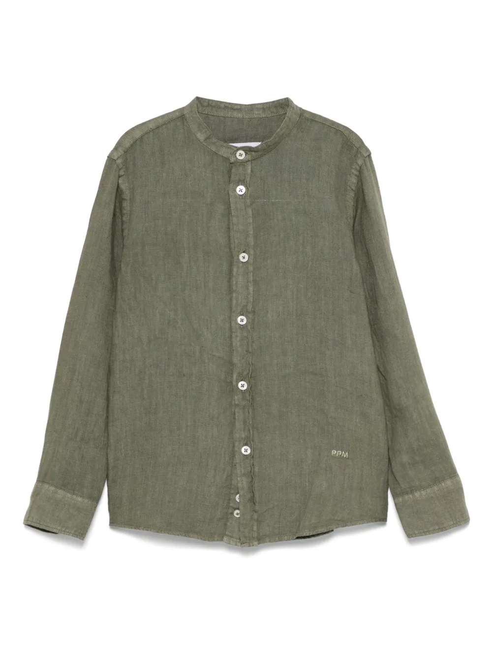 Paolo Pecora Kids camisa de lino | verde | Image 1