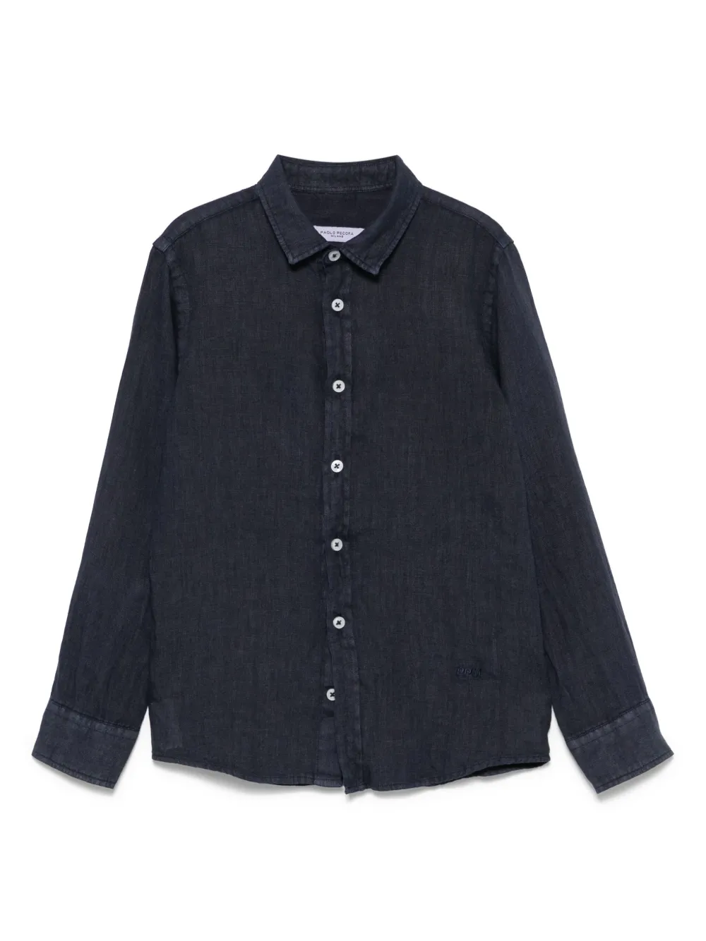 Paolo Pecora Kids リネンシャツ - ブルー Paolo Pecora Kids リネンシャツ - ブルー