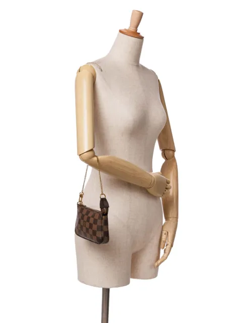Louis Vuitton Pre-Owned 2017 Damier Ebene Mini Pochette Accessoires handbag QMQC6UOG22EIRKST - 1