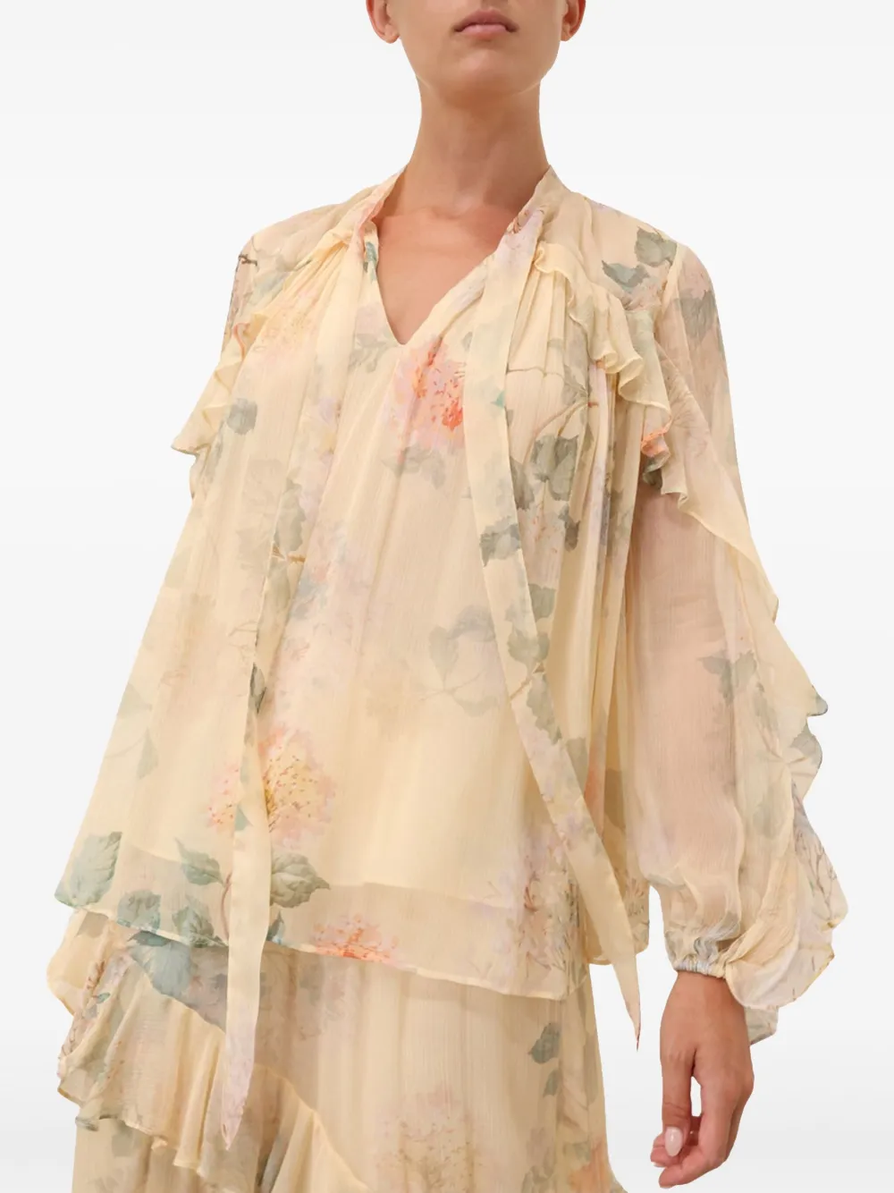 ZIMMERMANN Illuminate blouse Beige