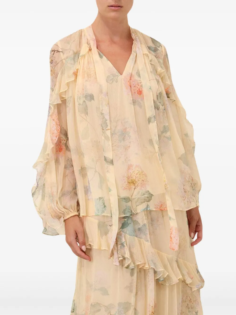 ZIMMERMANN Illuminate blouse Beige