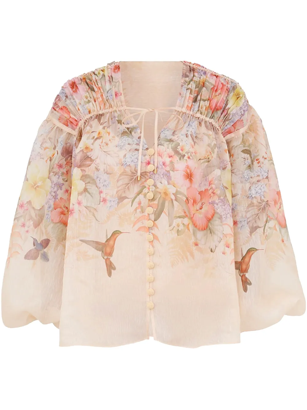 ZIMMERMANN Illuminate blouse Beige