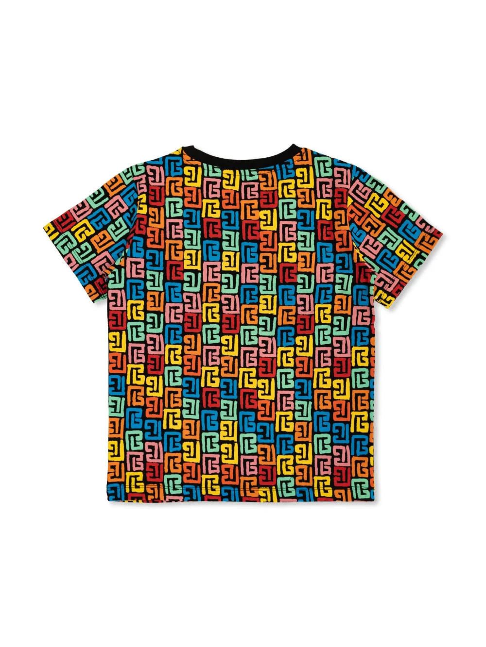 Balmain Kids logo-print T-shirt - Geel