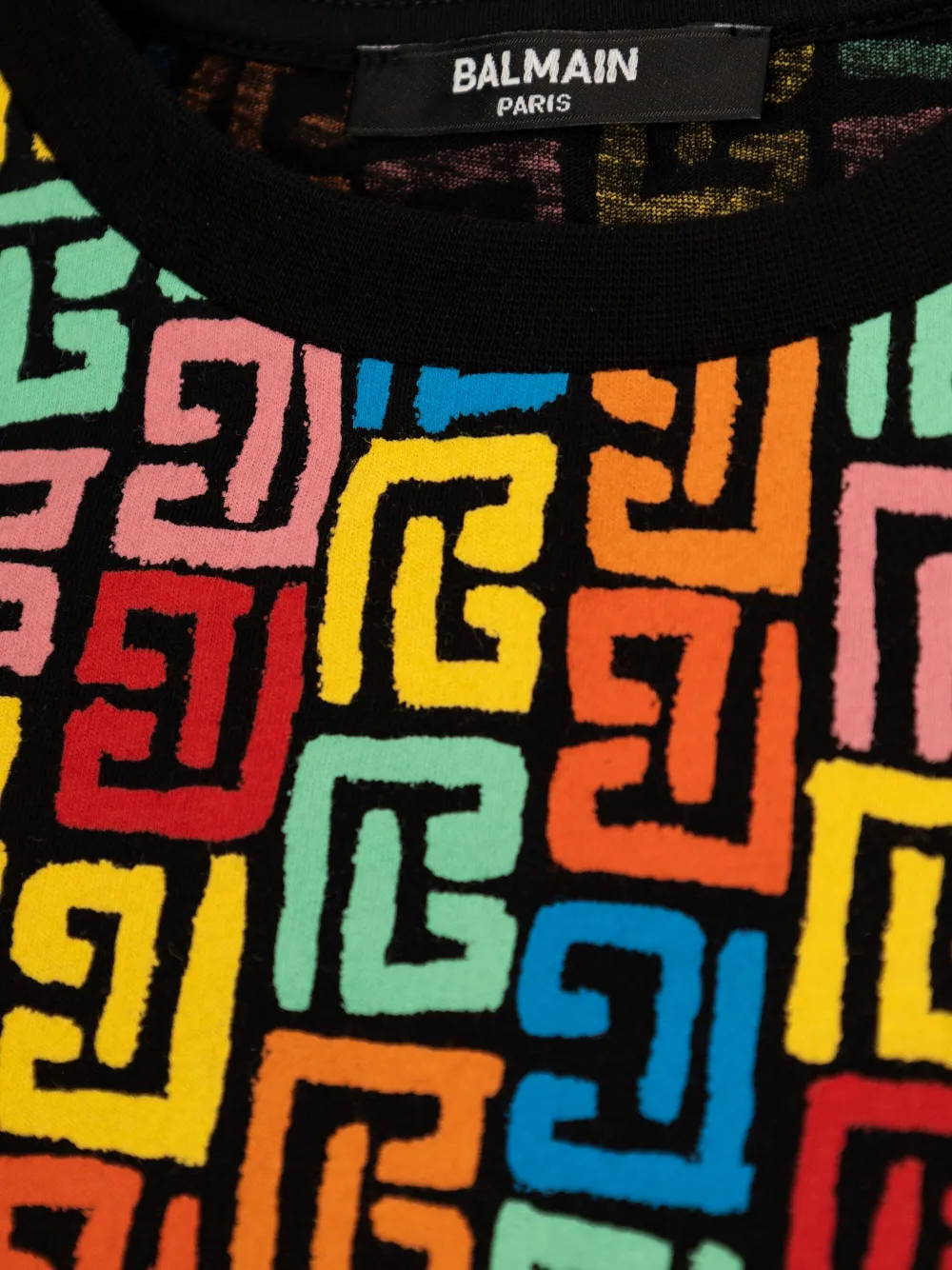 BALMAIN LOGO-PRINT T-SHIRT
