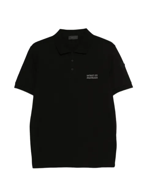 Moncler logo-embroidered polo shirt