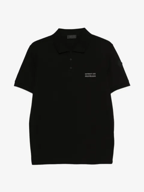 Moncler logo-embroidered polo shirt