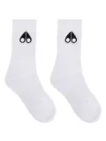 Moose Knuckles logo-print socks - White