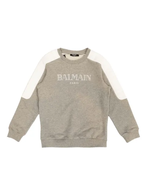Balmain Kids logo-print sweatshirt 