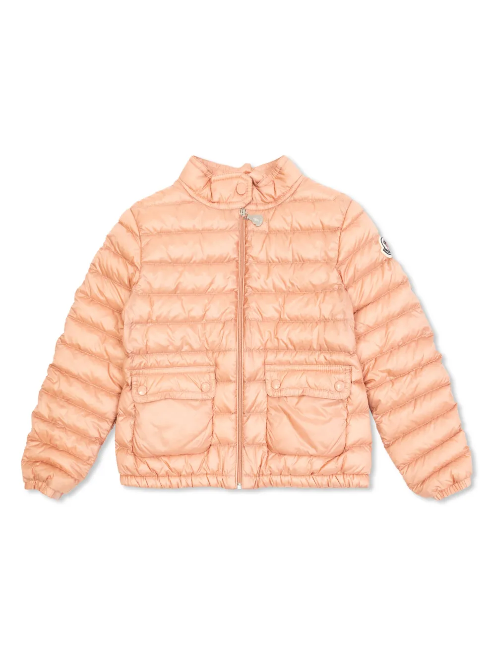 Moncler Enfant Jaqueta com patch de logo | Rosa | Image 1