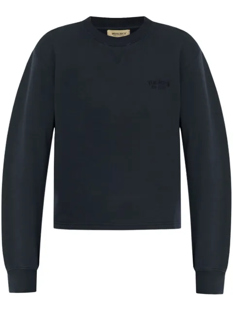 Woolrich sudadera con logo bordado