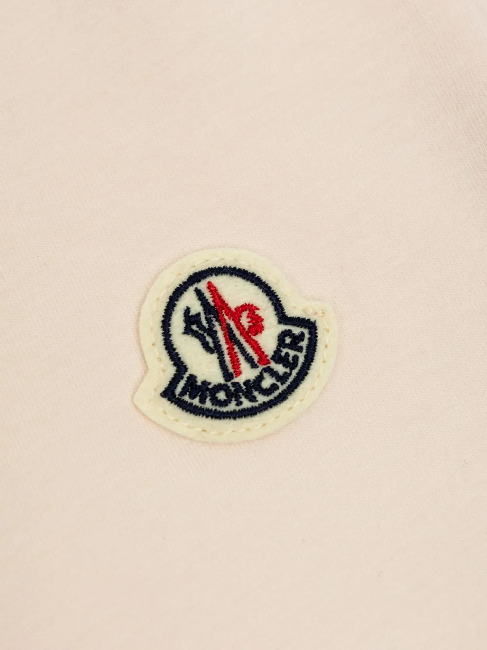 Moncler Enfant Jurk met logo-applicatie Roze