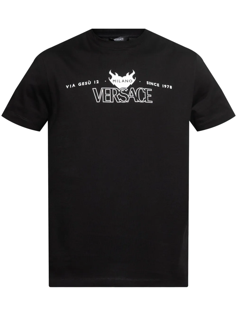 Versace playera con logo estampado | negro | Image 1
