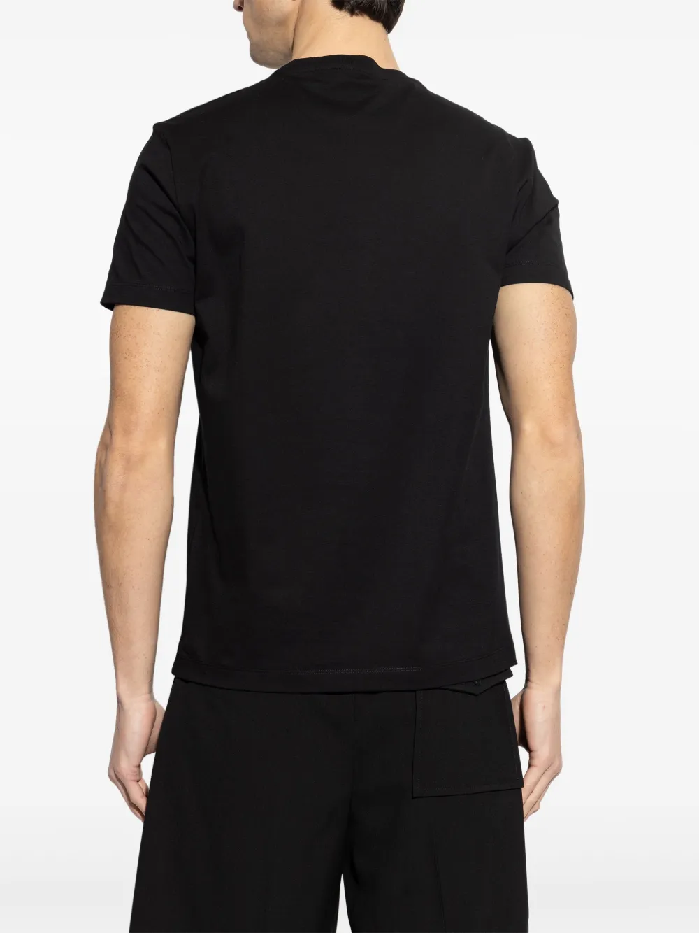 Versace T-shirt met logoprint Zwart