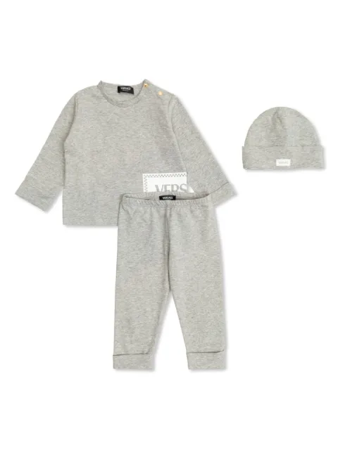 Versace Kids set de pantalones con logo estampado