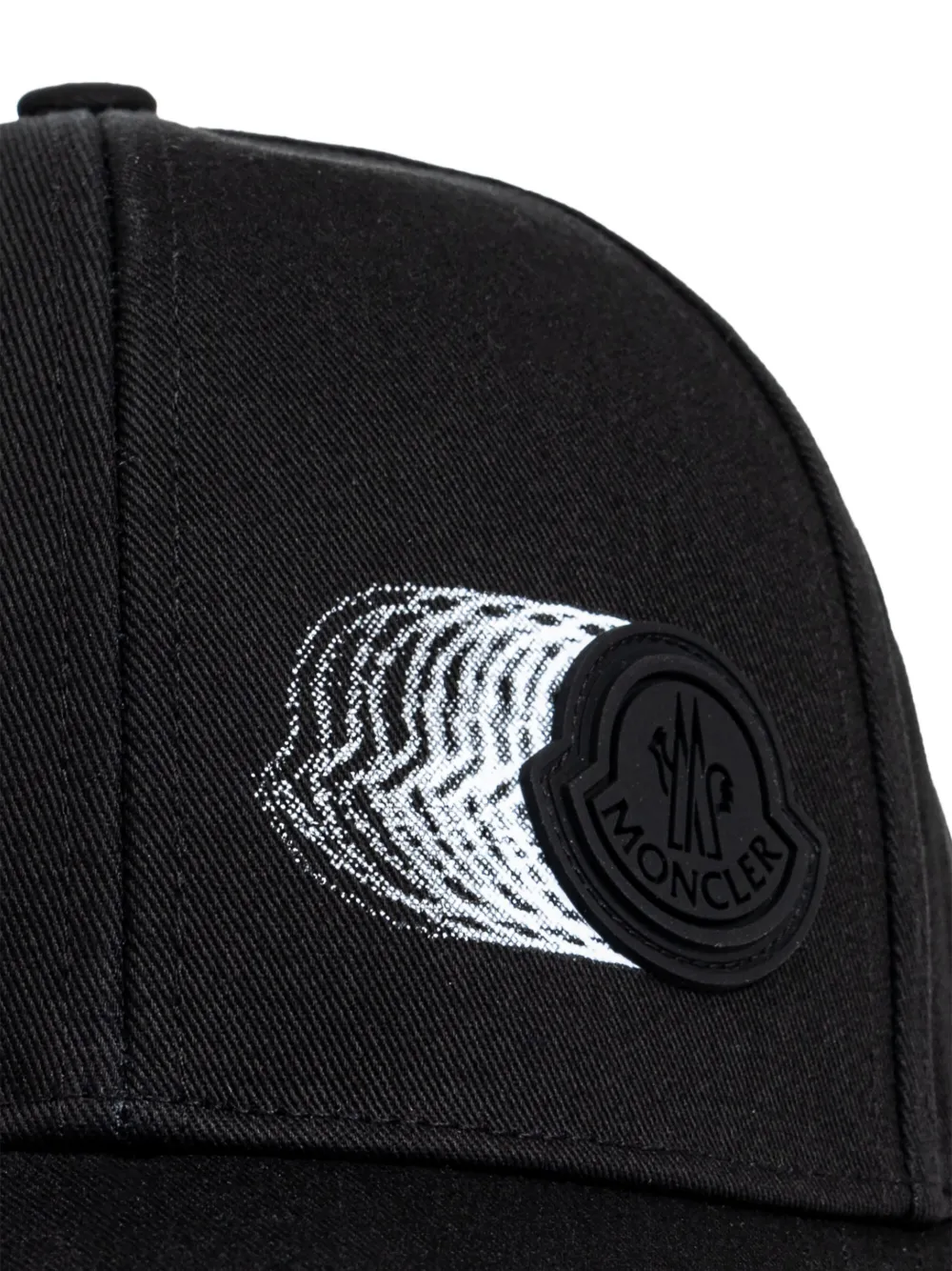 Moncler Katoenen honkbalpet Zwart