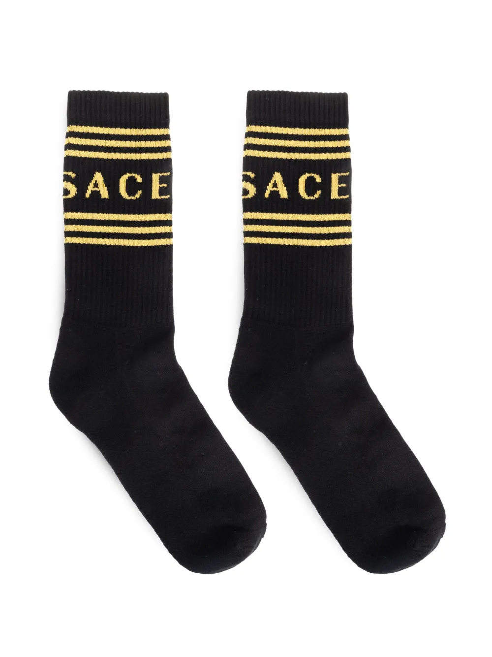 Versace logo-jacquard socks - Nero