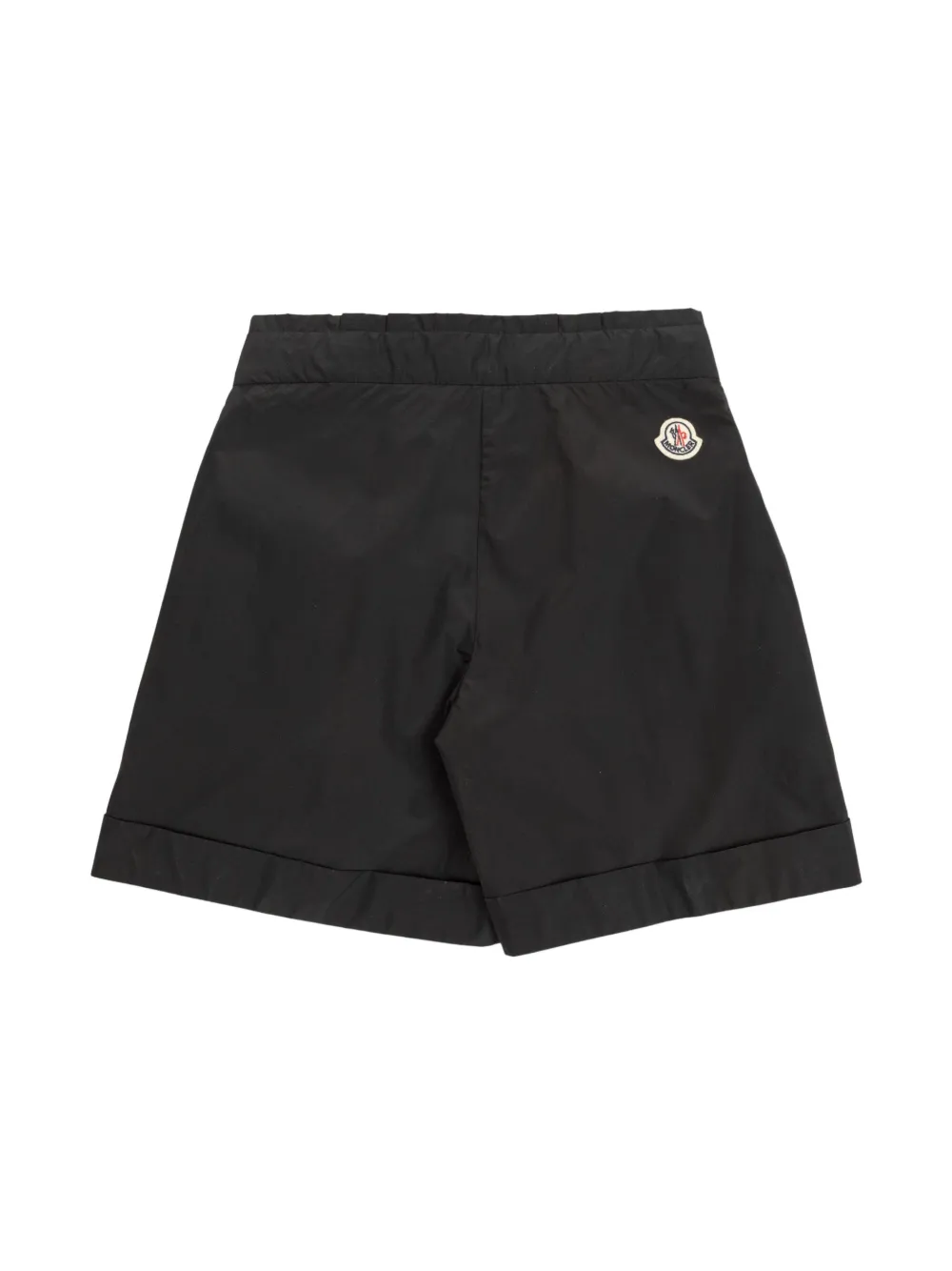 Moncler Enfant logo-patch shorts - Zwart