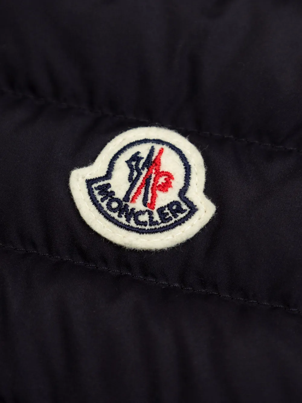 Moncler Enfant Bodywarmer met logoprint Blauw