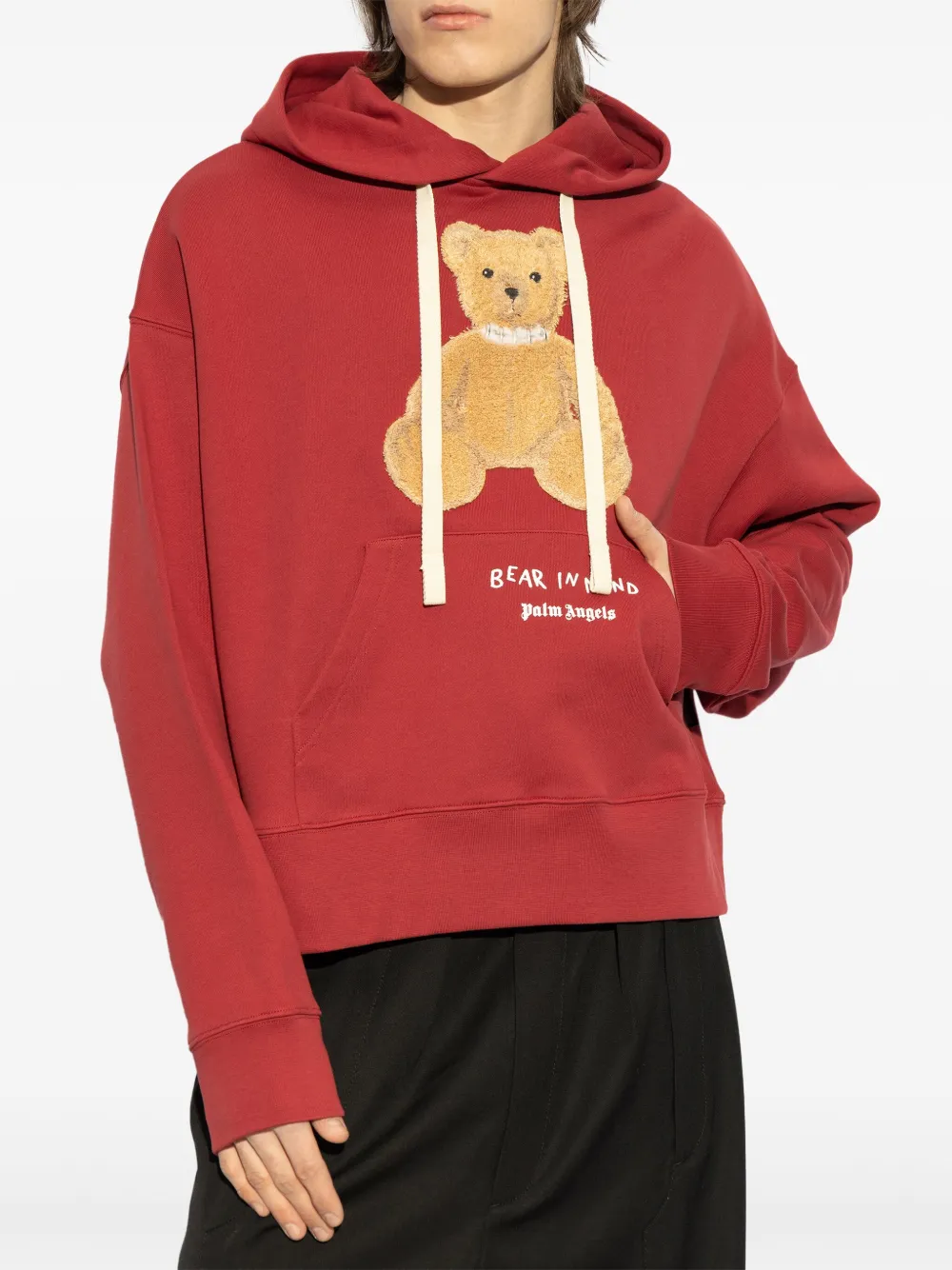 Palm Angels Bear In Mind hoodie Rood