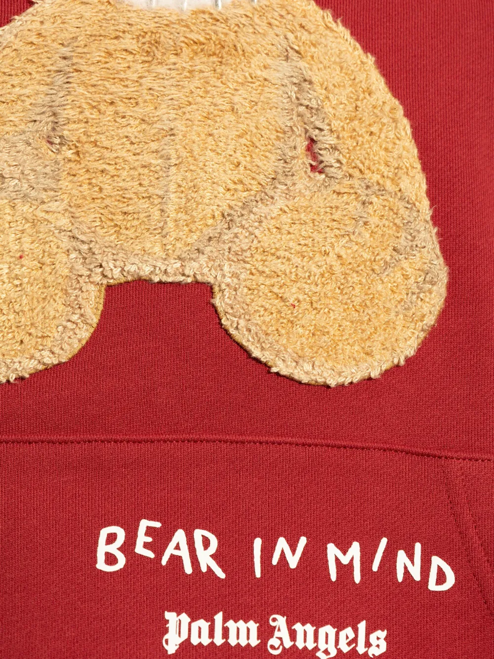 Palm Angels Bear In Mind hoodie Rood