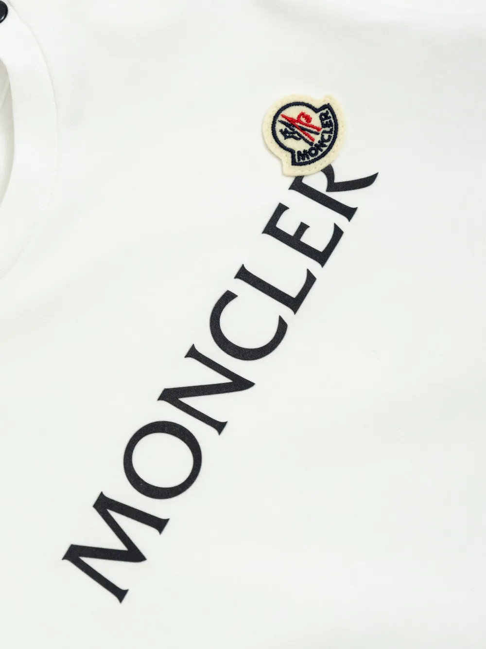 Moncler Enfant Shorts met logoprint Wit