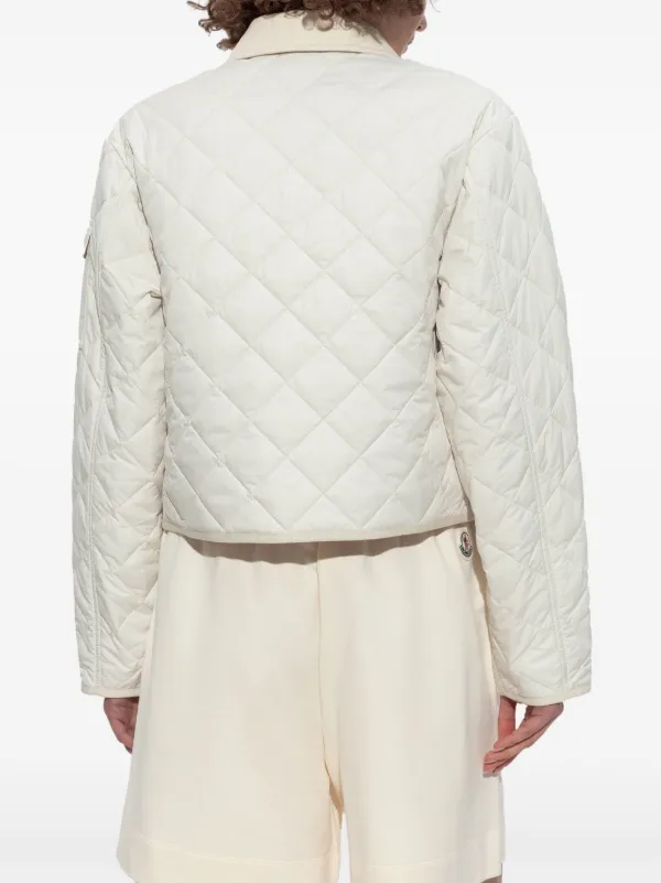 送料込*モンクレール*Chitreクロップドキルティングシャケット Moncler Chitre Jacket | White | FARFETCH